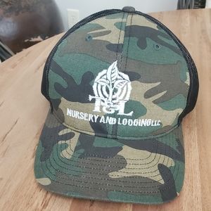 Nursery & Logging Camo/Black/Brown Trucker Hat